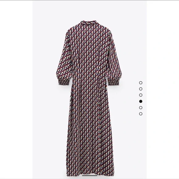 Zara PRINT DRESS Blue 0/4786/258/400/02 - Picture 3 of 12